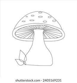 cute forest mushroom art design