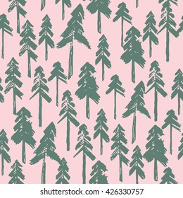 Cute forest pattern