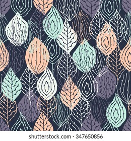 Cute forest seamless pattern.