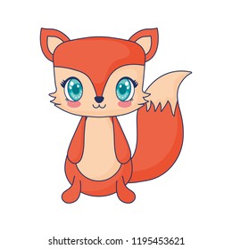 cute fox adorable character