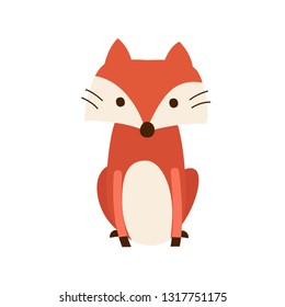 Cute Fox Animal Vector Character