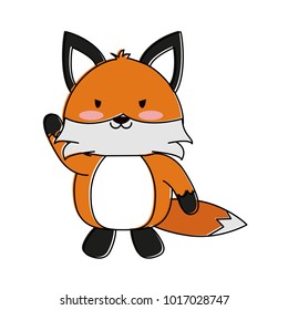 Cute fox cartoon