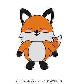 Cute fox cartoon