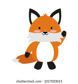 Cute fox cartoon