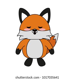 Cute fox cartoon