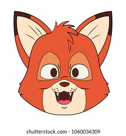 Cute fox cartoon