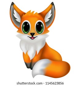 Cute fox cartoon