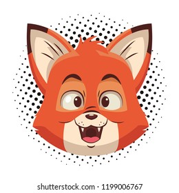 Cute fox cartoon