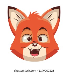 Cute fox cartoon