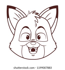 Cute fox cartoon
