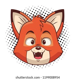 Cute fox cartoon
