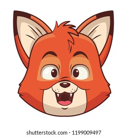 Cute fox cartoon