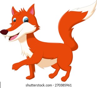 cute fox cartoon