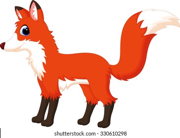 Cute fox cartoon