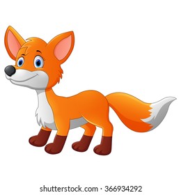 Cute fox cartoon