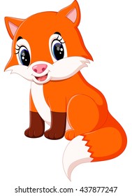 Cute fox cartoon