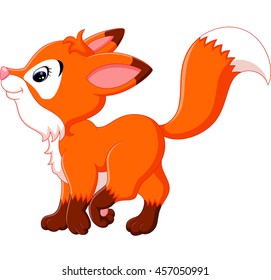 Cute fox cartoon