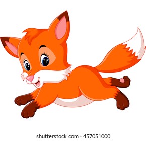 Cute fox cartoon