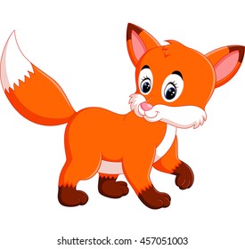 Cute fox cartoon