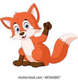 Cute fox cartoon