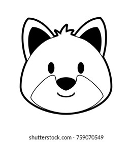 Cute fox cartoon