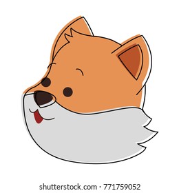 Cute fox cartoon