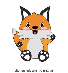 Cute fox cartoon
