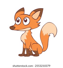 Cute Fox Cartoon Character Vector