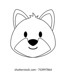 Cute fox cartoon icon vector illustration graphic design