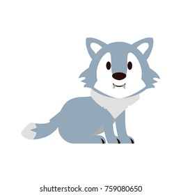 Cute fox cartoon icon vector illustration graphic design