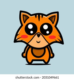 cute fox character 