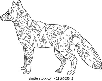 cute fox coloring book for kids