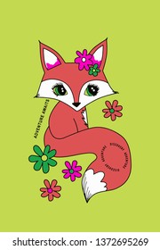 cute fox design 