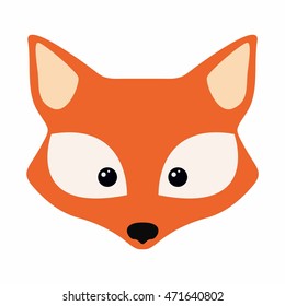 how to draw a simple fox face