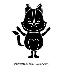Cute fox head cartoon