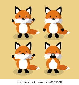 Cute fox icons