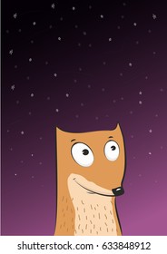 cute fox illustration