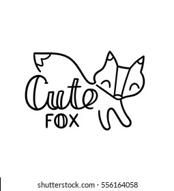 cute fox logo