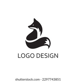 cute fox for logo company design