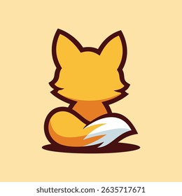 Design de logotipo de mascote minimalista de Fox bonito