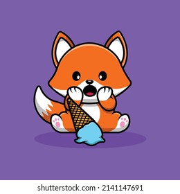 Cute Fox Panic With