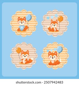 Cute Fox Paper Invitation For Birthday