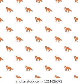 Cute fox pattern seamless repeat background for any web design