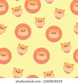 Patrón de zorro sin costura para impresiones de tela, textiles, papel de envoltura de regalo. vector colorido para niños, de estilo plano