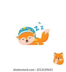 cute fox sleeping soundly having sweet dreams