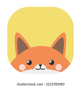 zorro lindo en una plaza. ilustración infantil y de libro.  juguetes, embalaje, diseño