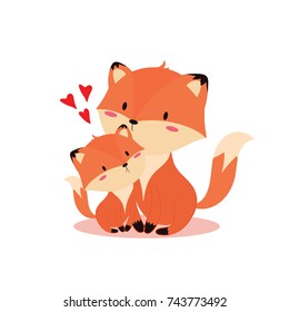 cute fox vector