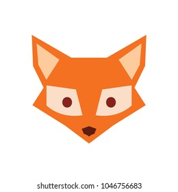 Cute fox. Vector animal.