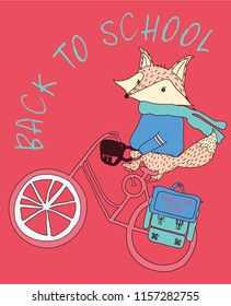 Cute fox vector design