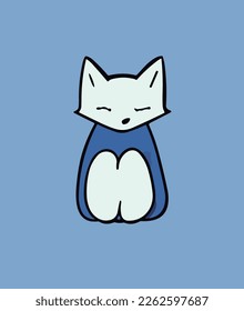 a cute fox vector design